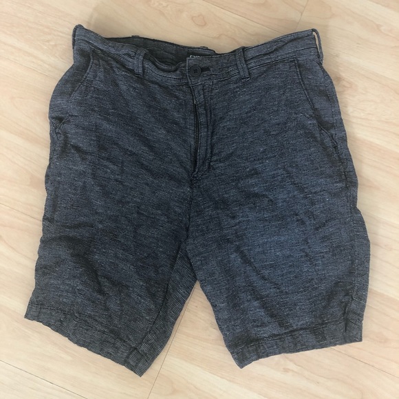 Express | Classic Fit Cotton Striped Shorts - Picture 1 of 5